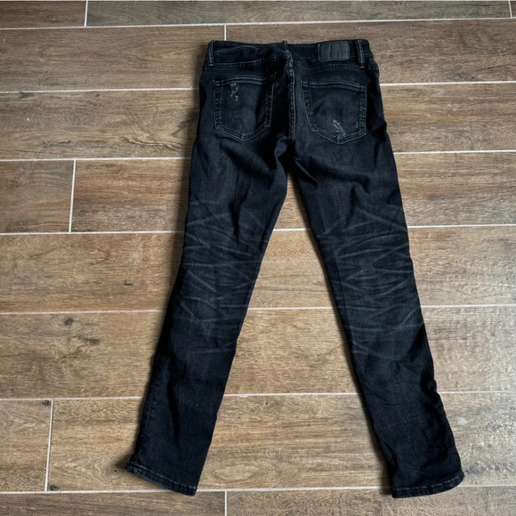 American Eagle AE AirFlex Patched Slim Skinny Straight Jean Style #: 6209 30/30 - Picture 6 of 14